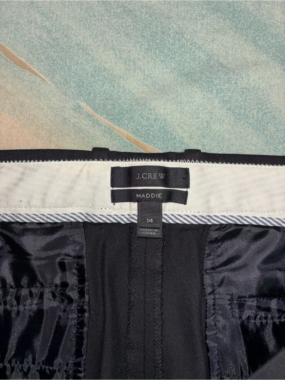 J. Crew Martie Pants  in Bi-Stretch Cotton black size 14